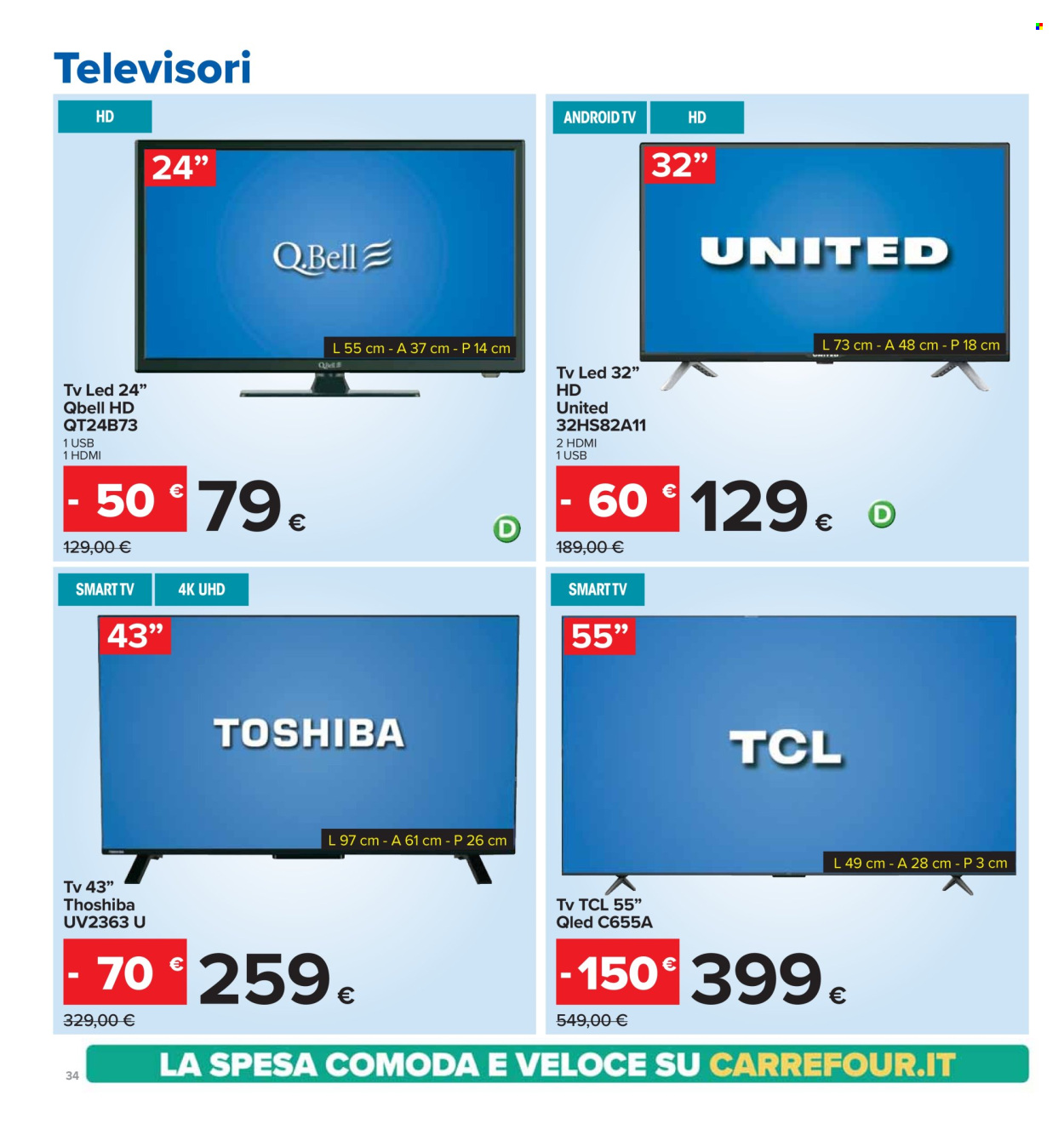 Volantino Carrefour - 22/8/2024 - 5/9/2024. Pagina 34