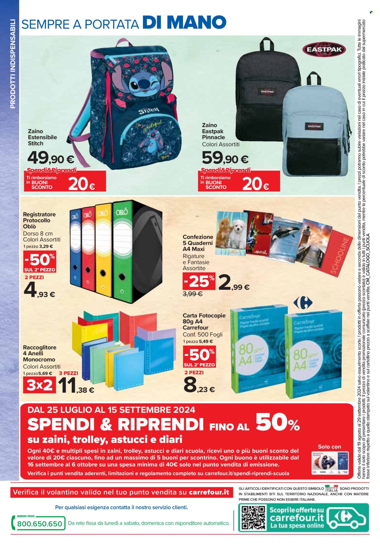 Volantino Carrefour - 19/8/2024 - 29/9/2024. Pagina 8
