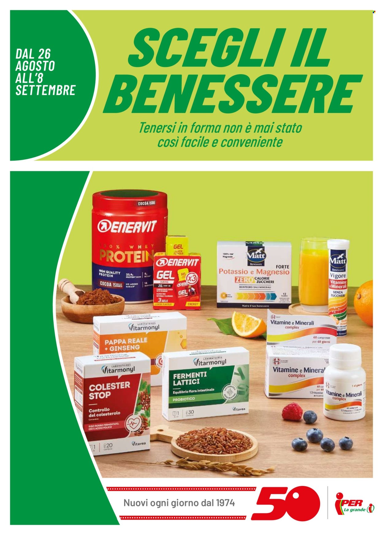 Volantino Iper, La grande i - 26/8/2024 - 8/9/2024. Pagina 1