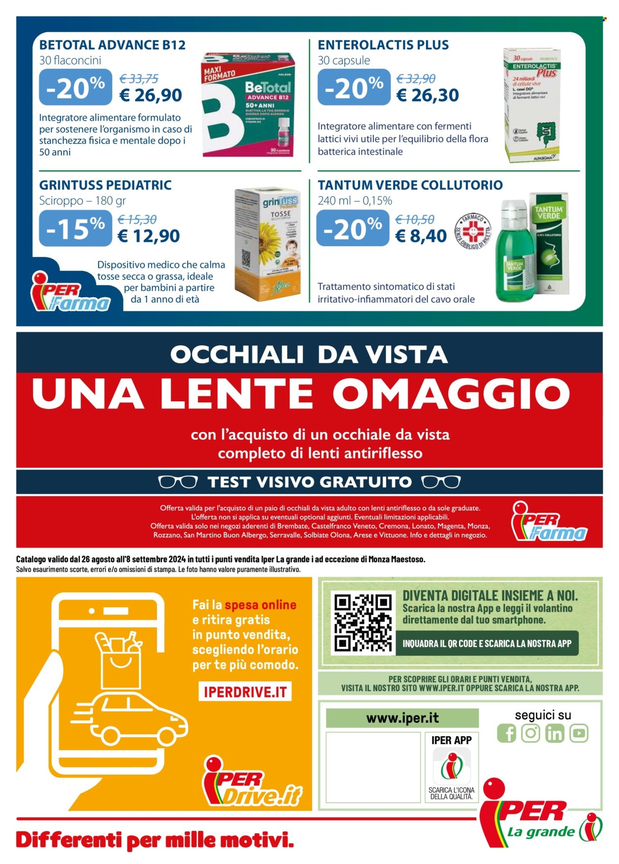 Volantino Iper, La grande i - 26/8/2024 - 8/9/2024. Pagina 26