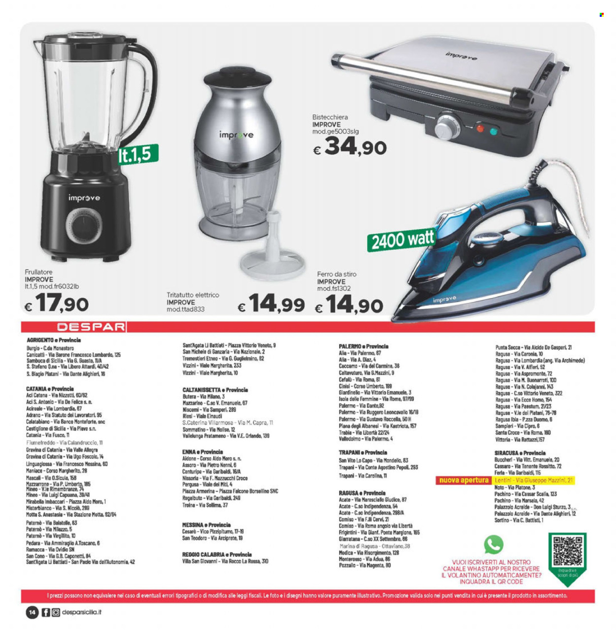 Volantino Despar - 26/8/2024 - 4/9/2024. Pagina 14