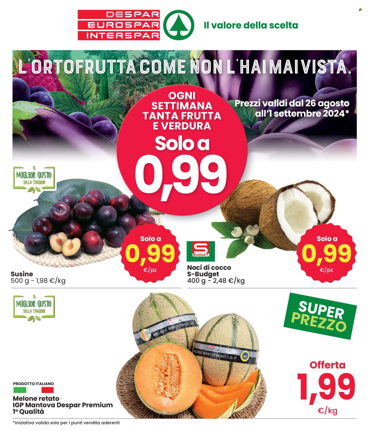 Volantino Eurospar - 26/8/2024 - 1/9/2024. Pagina 3