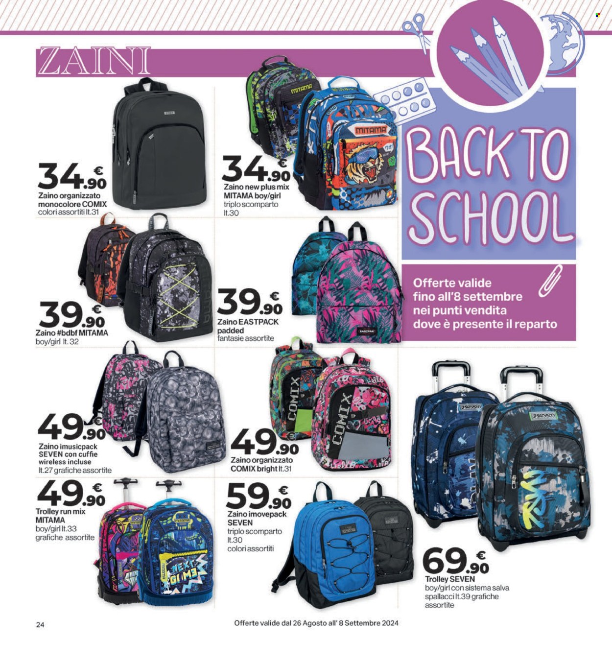 Volantino Eurospar - 26/8/2024 - 4/9/2024. Pagina 24