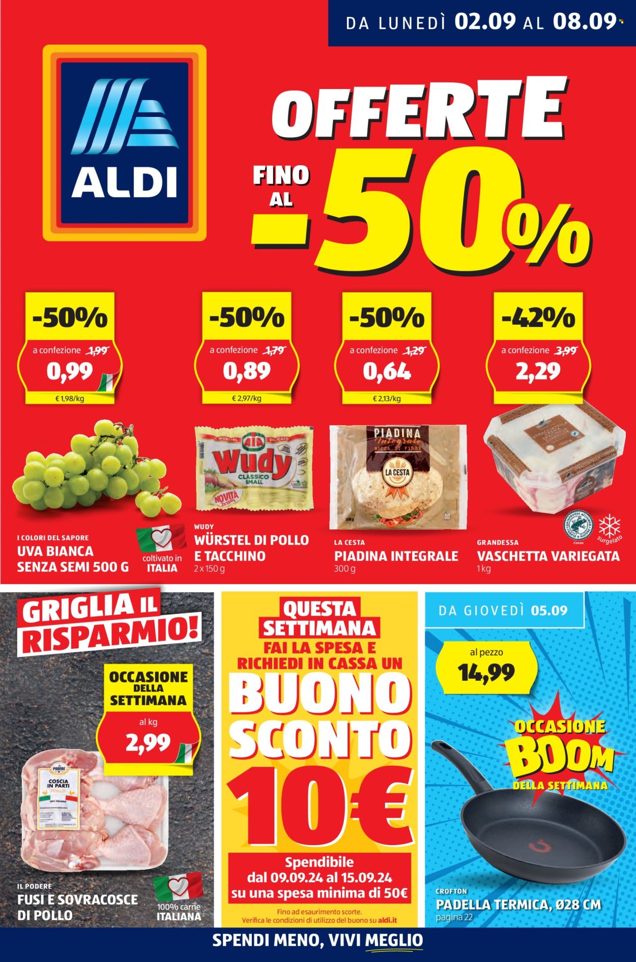 Volantino Aldi - 2/9/2024 - 8/9/2024. Pagina 1