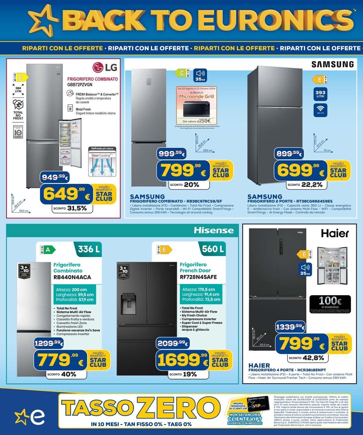 Volantino Euronics - 22/8/2024 - 11/9/2024. Pagina 36