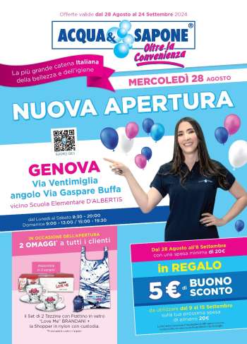 Volantino Acqua & Sapone - 28/8/2024 - 24/9/2024.