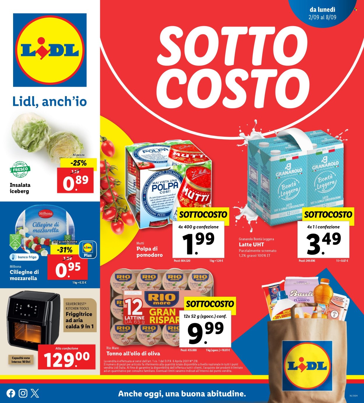 Volantino Lidl - 2/9/2024 - 8/9/2024. Pagina 1