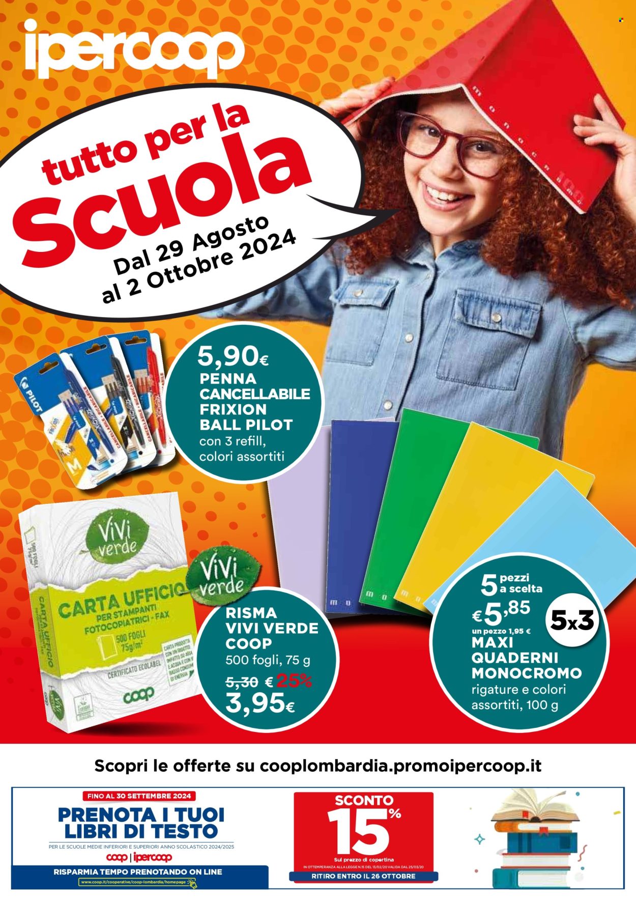 Volantino Coop - 29/8/2024 - 2/10/2024. Pagina 1