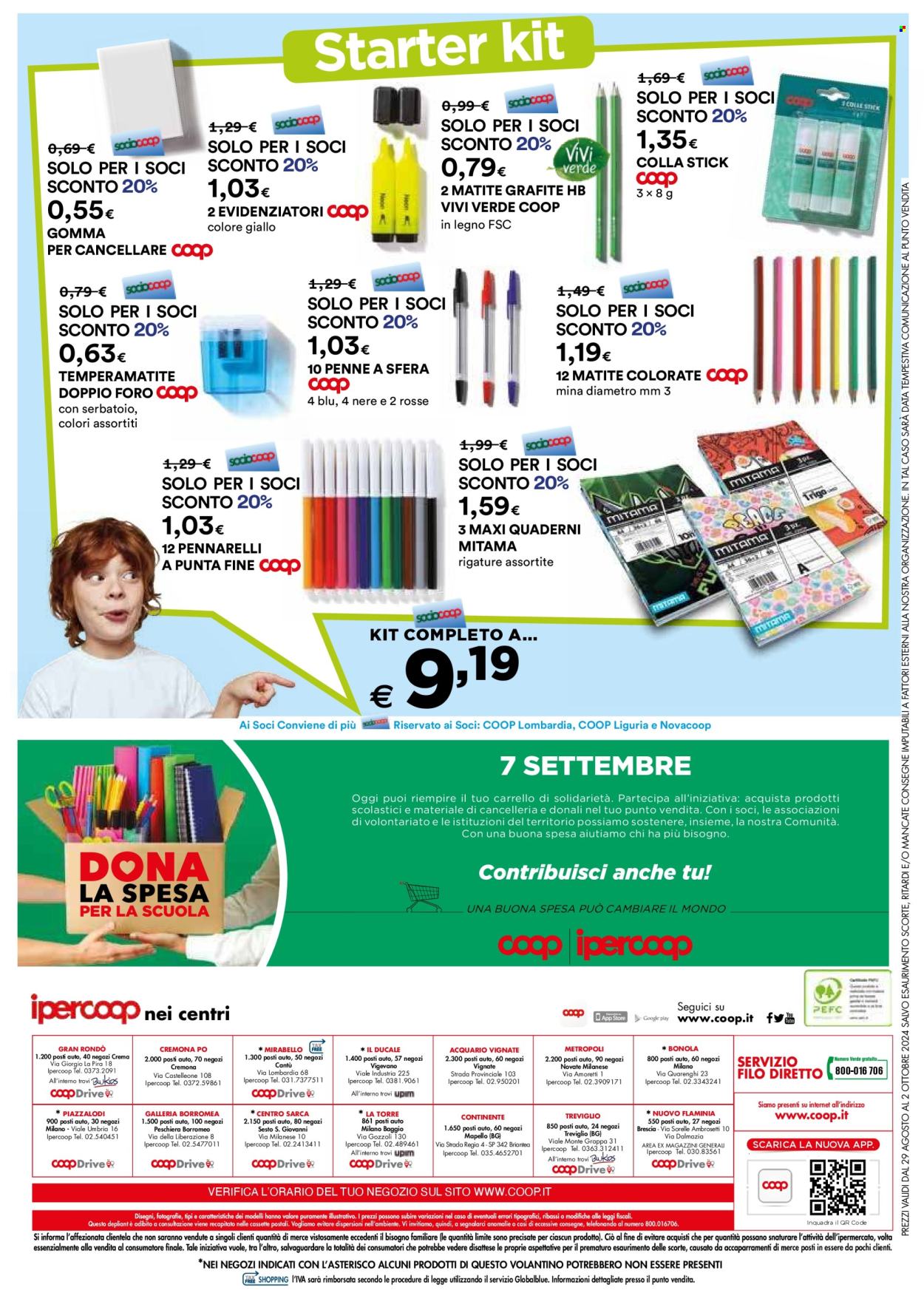 Volantino Coop - 29/8/2024 - 2/10/2024. Pagina 24