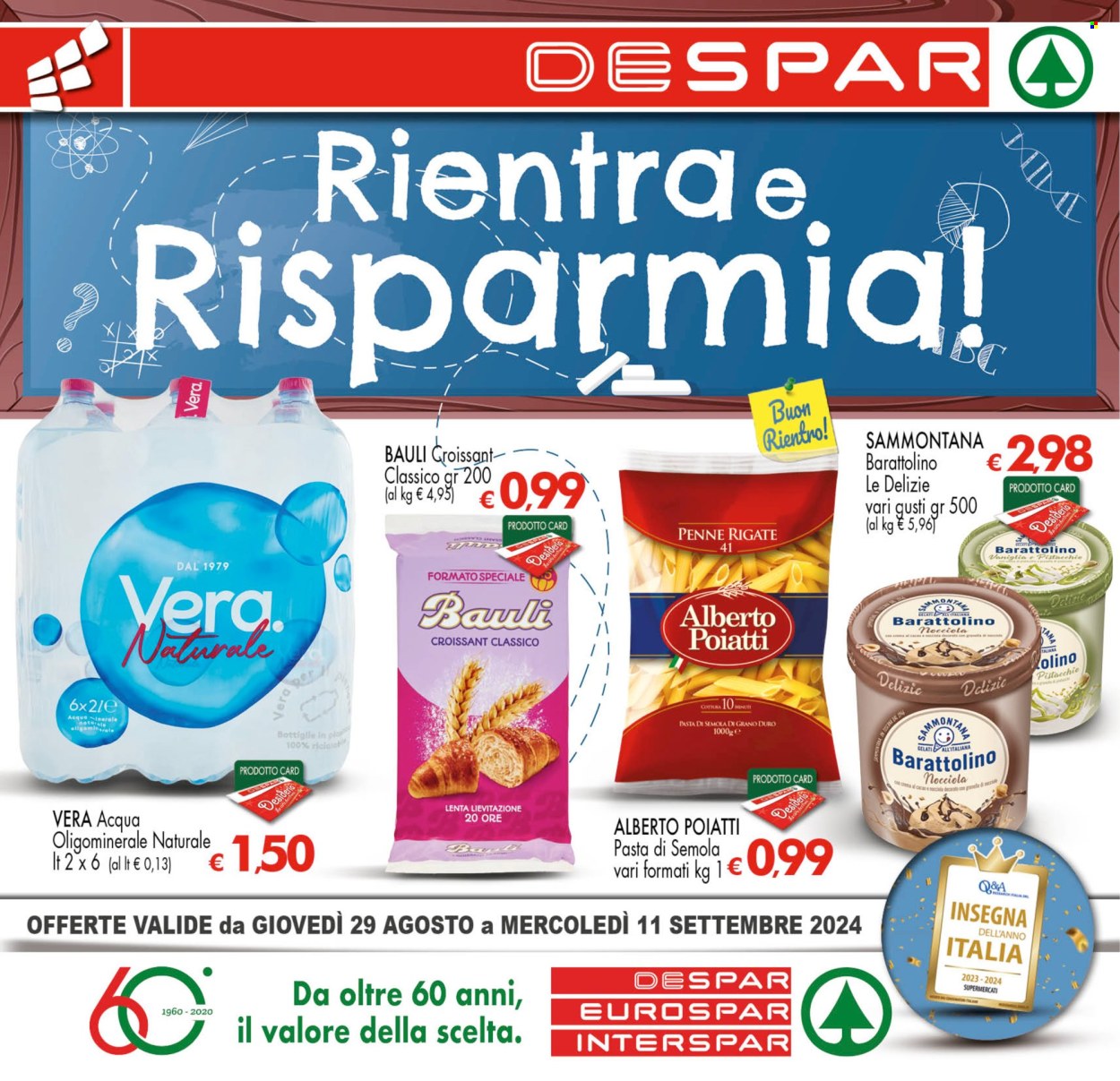 Volantino Despar - 29/8/2024 - 11/9/2024. Pagina 1