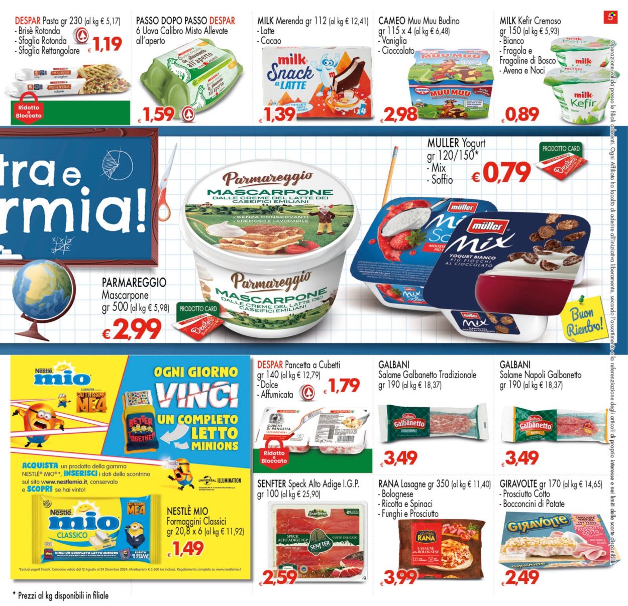 Volantino Eurospar - 29/8/2024 - 11/9/2024. Pagina 5