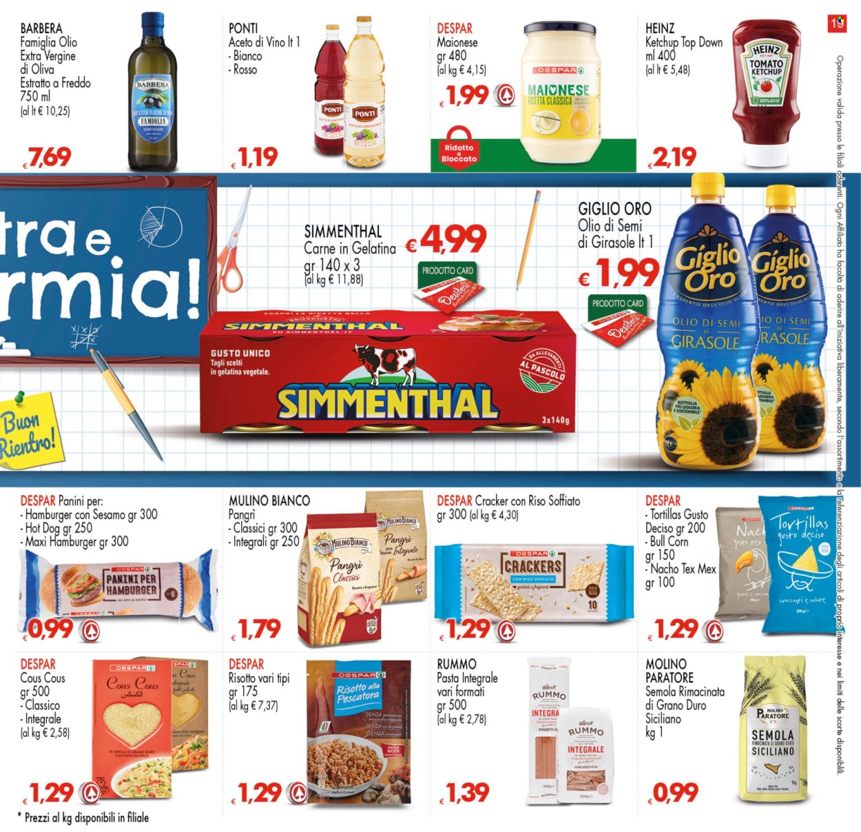 Volantino Eurospar - 29/8/2024 - 11/9/2024. Pagina 19