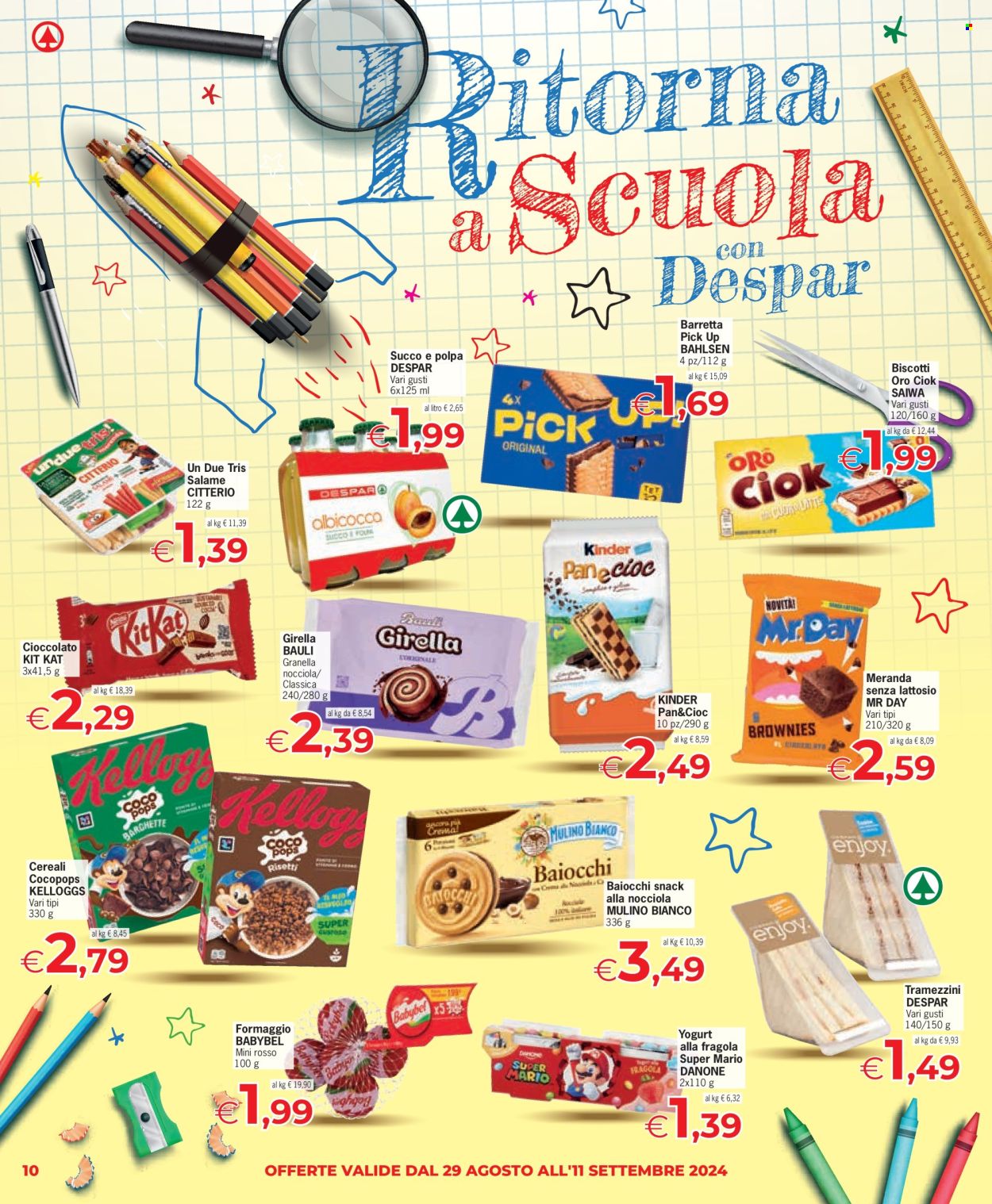 Volantino Eurospar - 29/8/2024 - 11/9/2024. Pagina 10