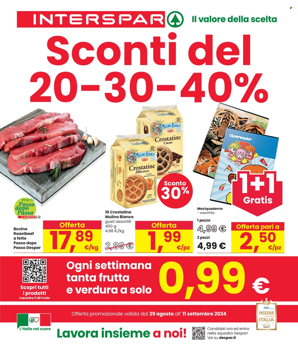 Volantino Interspar - 29/8/2024 - 11/9/2024. Pagina 1