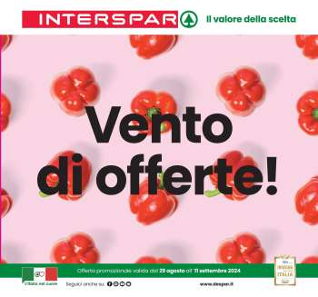 Volantino Interspar - 29/8/2024 - 11/9/2024.