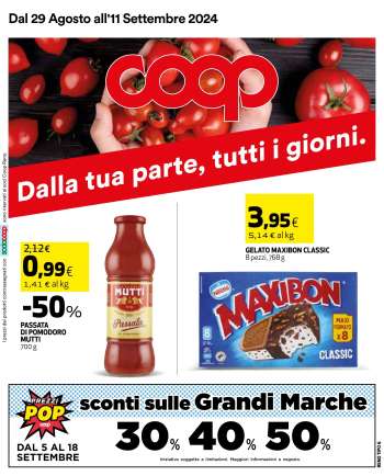 Volantino Coop - 29/8/2024 - 11/9/2024.