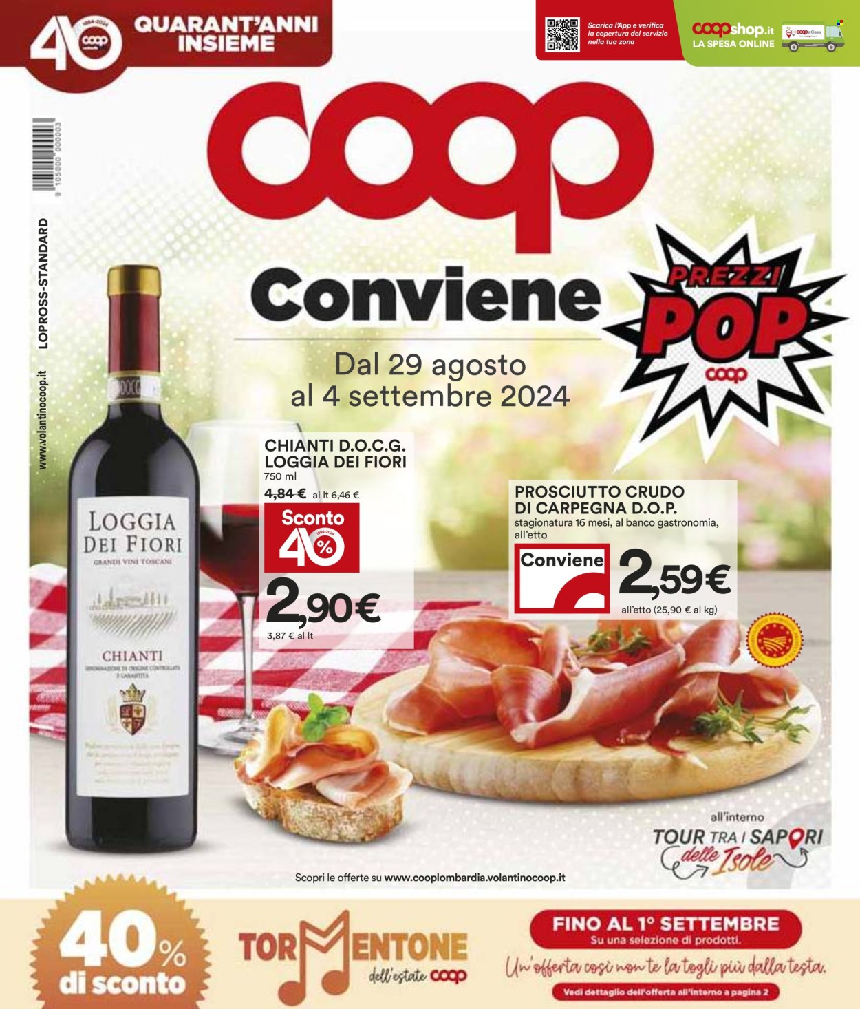 Leták Coop - 29.8.2024 - 4.9.2024. Strana 1