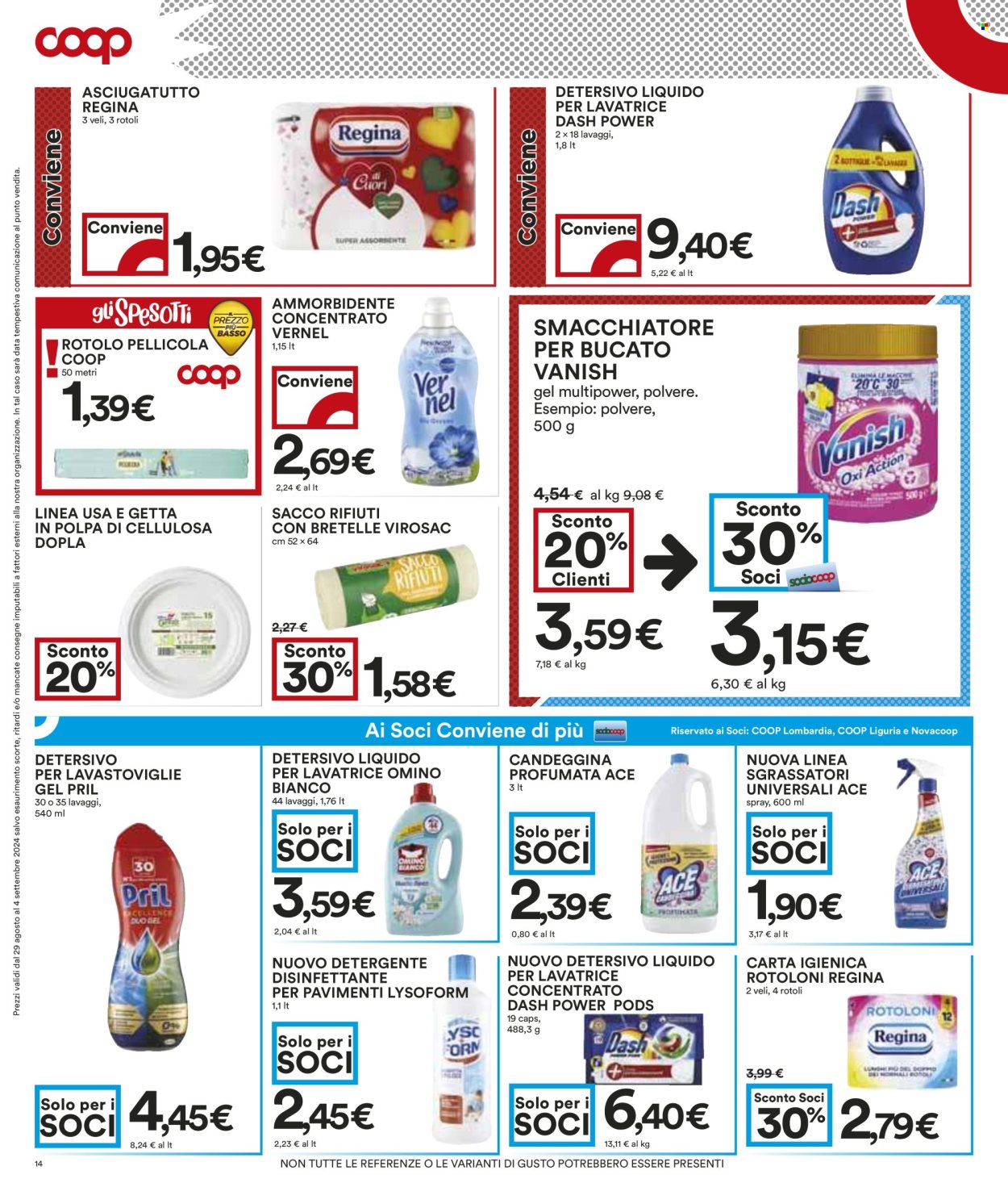 Volantino Coop - 29/8/2024 - 4/9/2024. Pagina 14