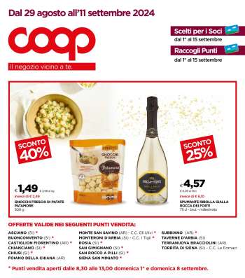 Volantino Coop - 28/8/2024 - 10/9/2024.