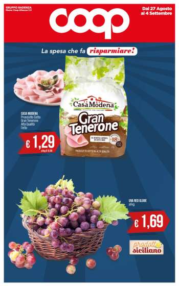 Volantino Coop - 27/8/2024 - 4/9/2024.