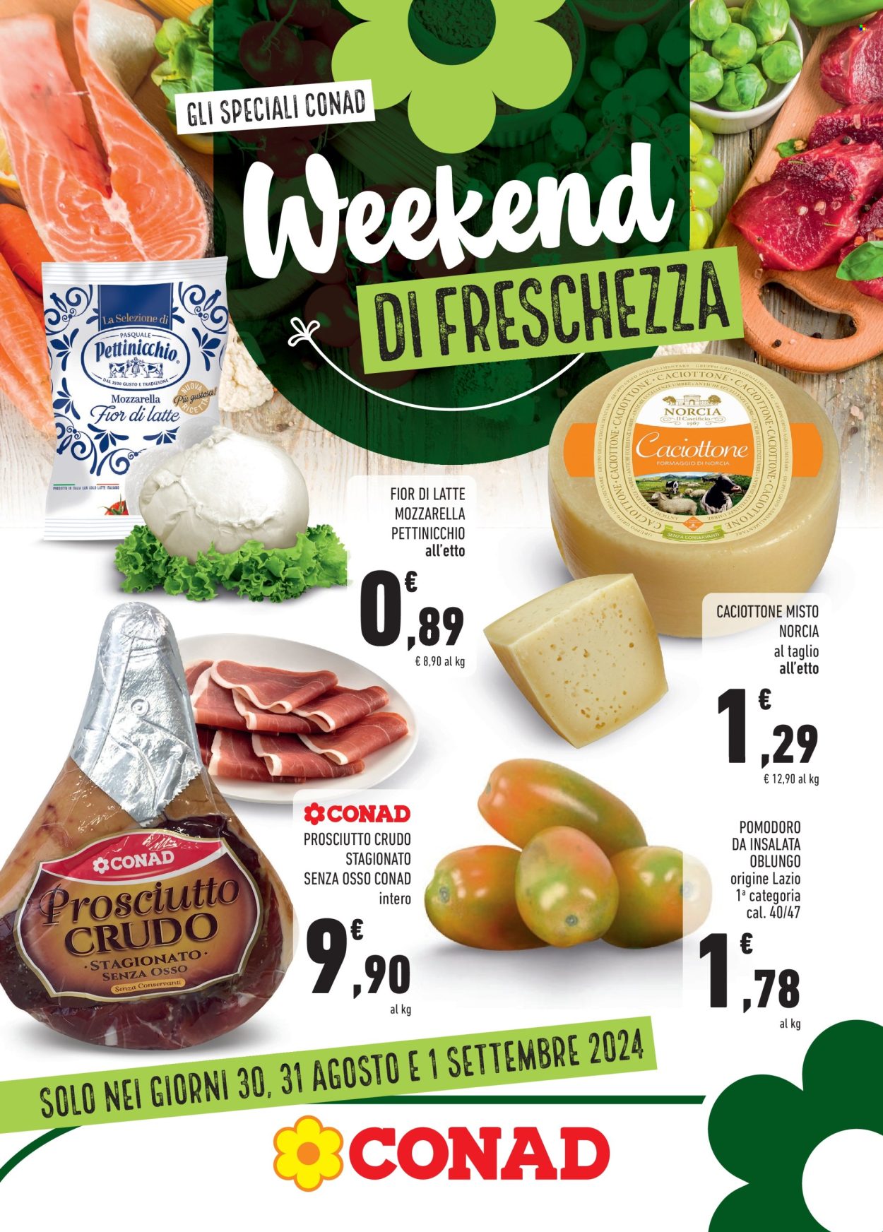 Leták Conad - 30.8.2024 - 1.9.2024. Strana 1