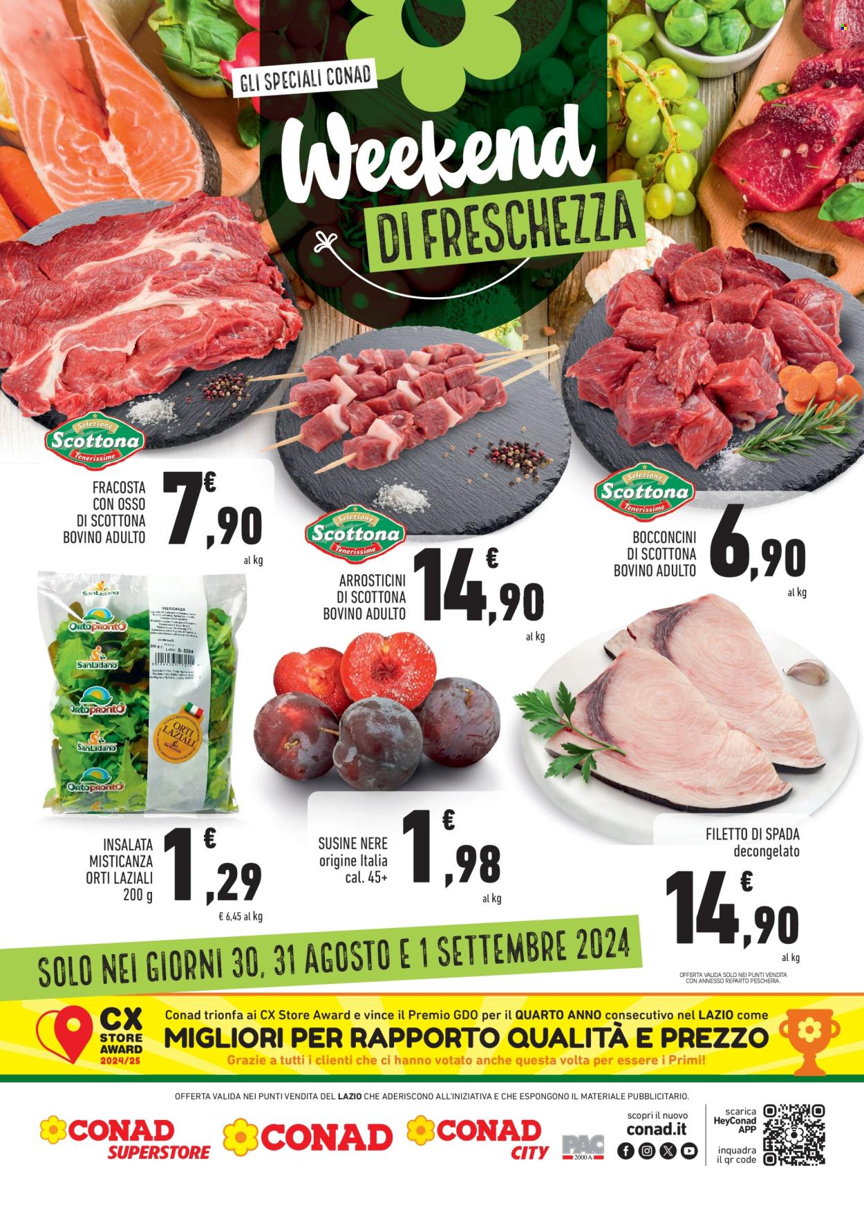 Leták Conad - 30.8.2024 - 1.9.2024. Strana 2
