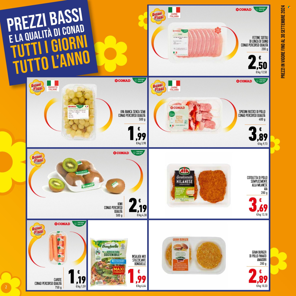Leták Spesa Facile Conad - 1.9.2024 - 30.9.2024. Strana 2