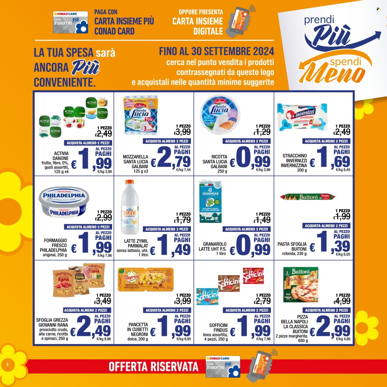 Volantino Spesa Facile Conad - 1/9/2024 - 30/9/2024. Pagina 4