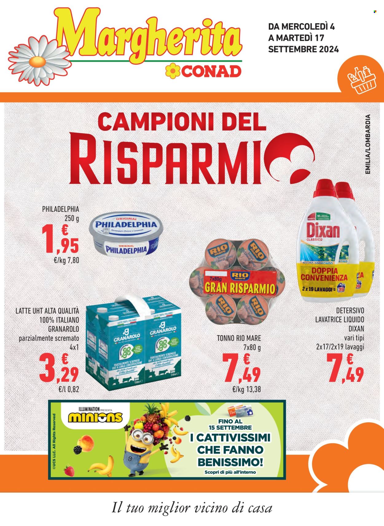 Volantino Margherita Conad - 4/9/2024 - 17/9/2024. Pagina 1