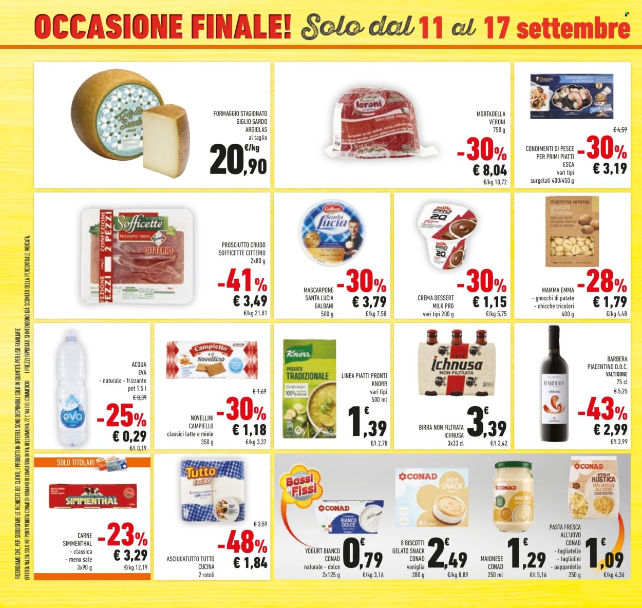 Leták Conad - 4.9.2024 - 17.9.2024. Strana 38