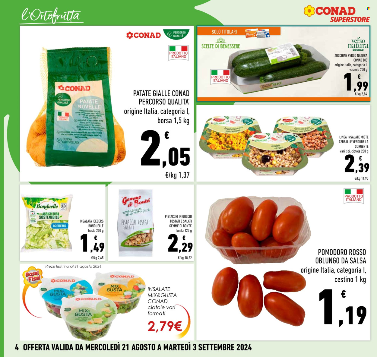 Volantino Conad Superstore - 26/8/2024 - 4/9/2024. Pagina 4