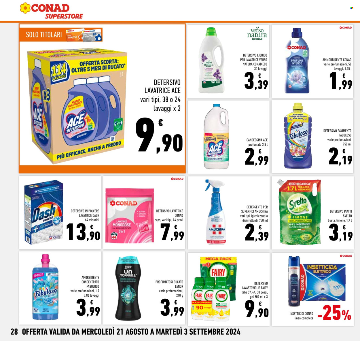 Volantino Conad Superstore - 26/8/2024 - 4/9/2024. Pagina 28