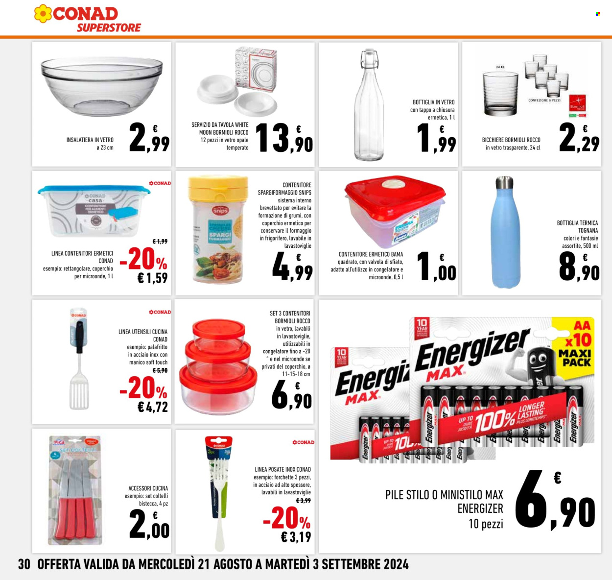 Volantino Conad Superstore - 26/8/2024 - 4/9/2024. Pagina 30