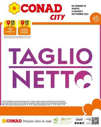 Volantino Conad City - 30/8/2024 - 5/9/2024.
