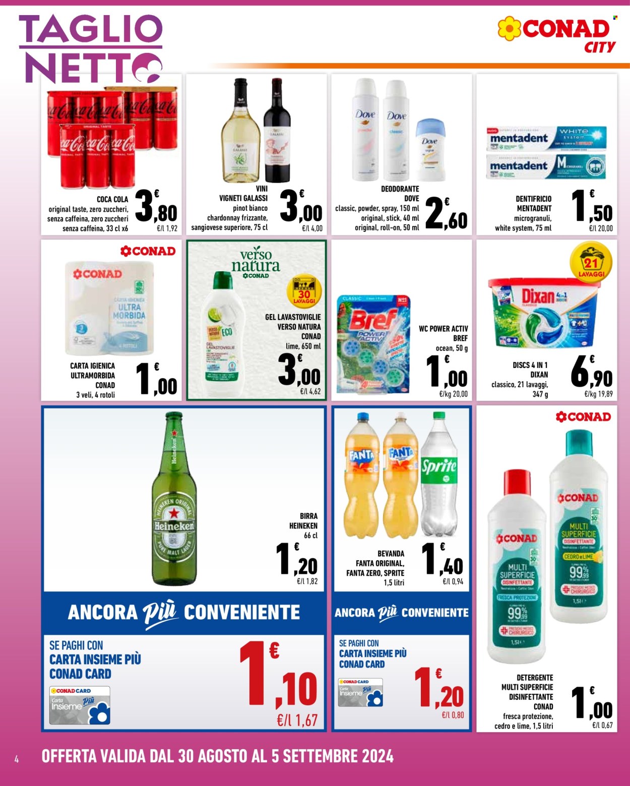Volantino Conad City - 30/8/2024 - 5/9/2024. Pagina 4