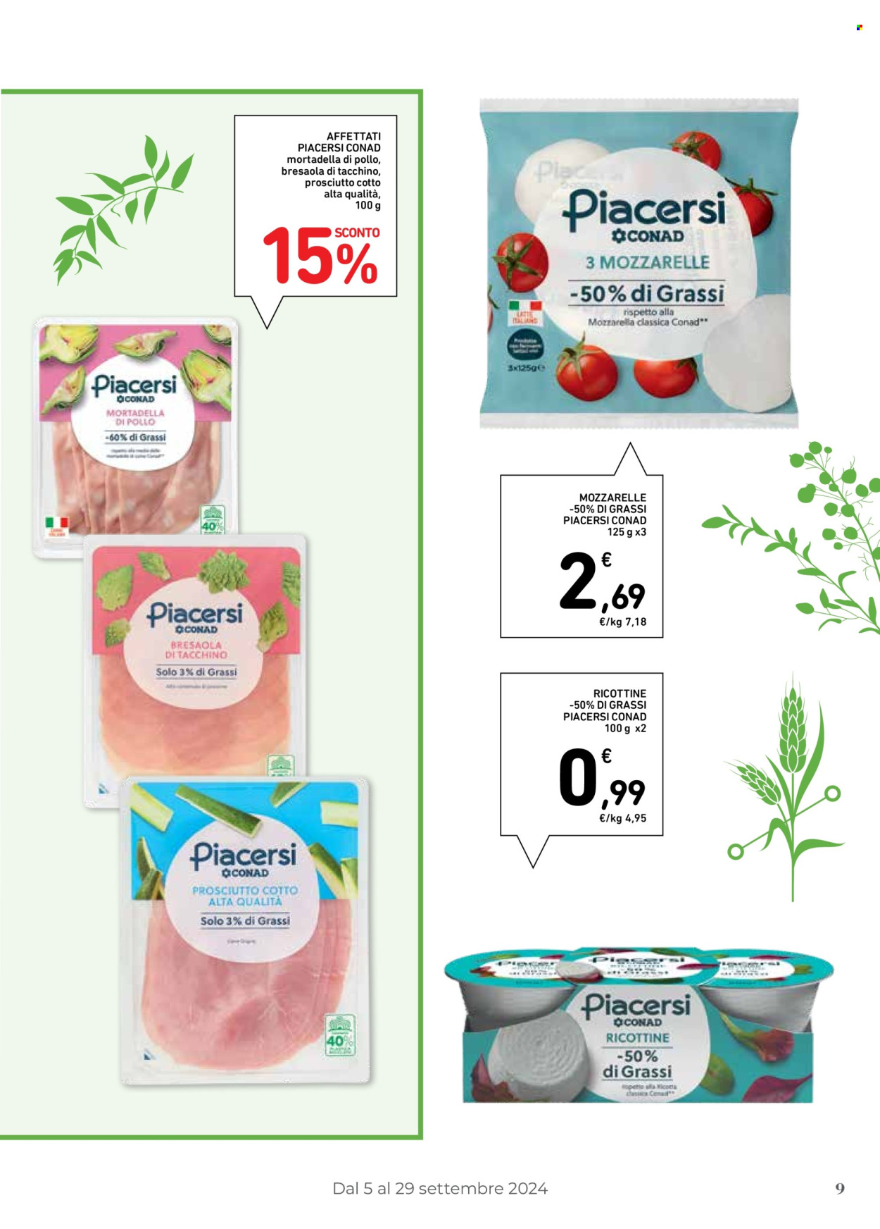 Volantino Conad - 5/9/2024 - 29/9/2024. Pagina 9