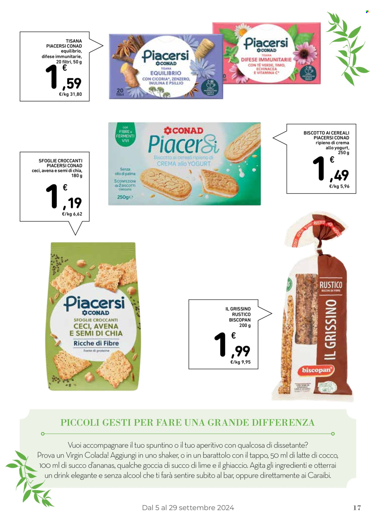 Leták Conad - 5.9.2024 - 29.9.2024. Strana 17