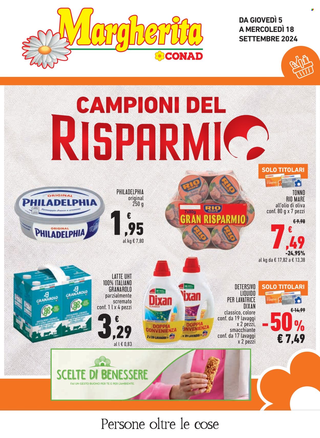 Leták Margherita Conad - 5.9.2024 - 18.9.2024. Strana 1