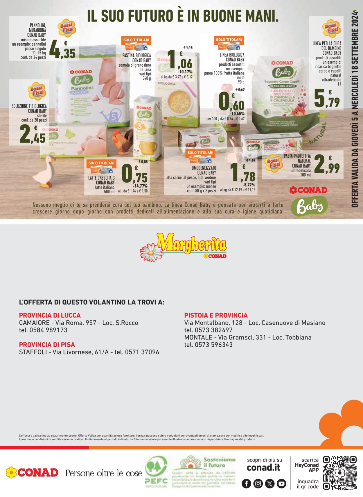 Volantino Margherita Conad - 5/9/2024 - 18/9/2024. Pagina 24