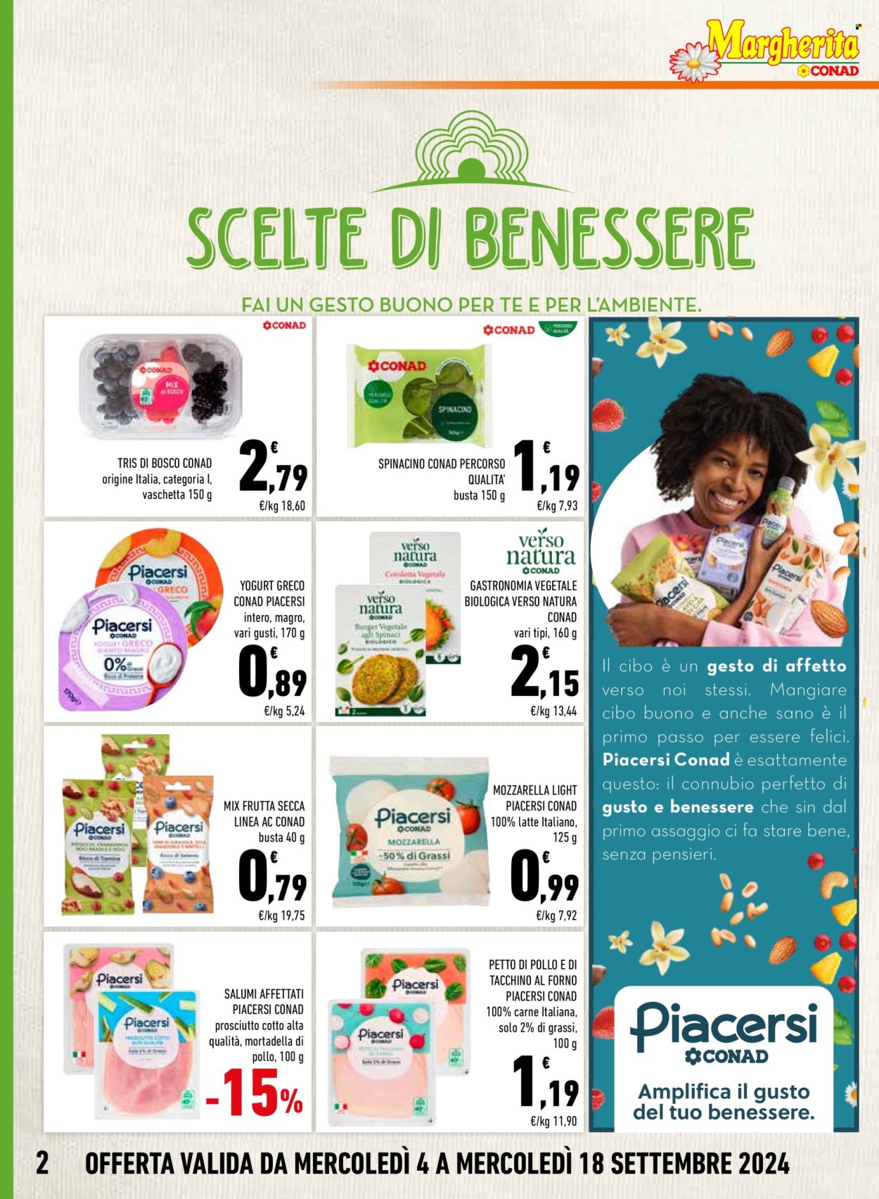 Volantino Margherita Conad - 4/9/2024 - 18/9/2024. Pagina 2