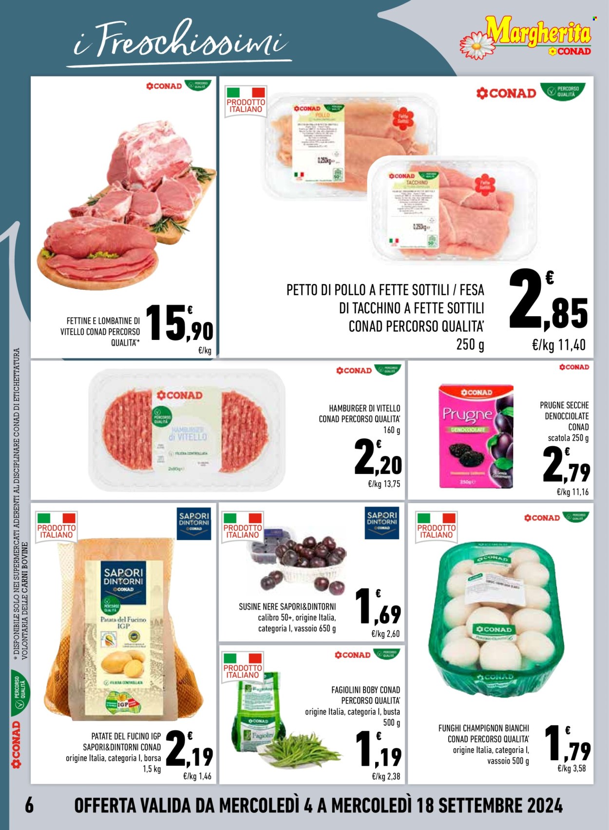 Volantino Margherita Conad - 4/9/2024 - 18/9/2024. Pagina 6