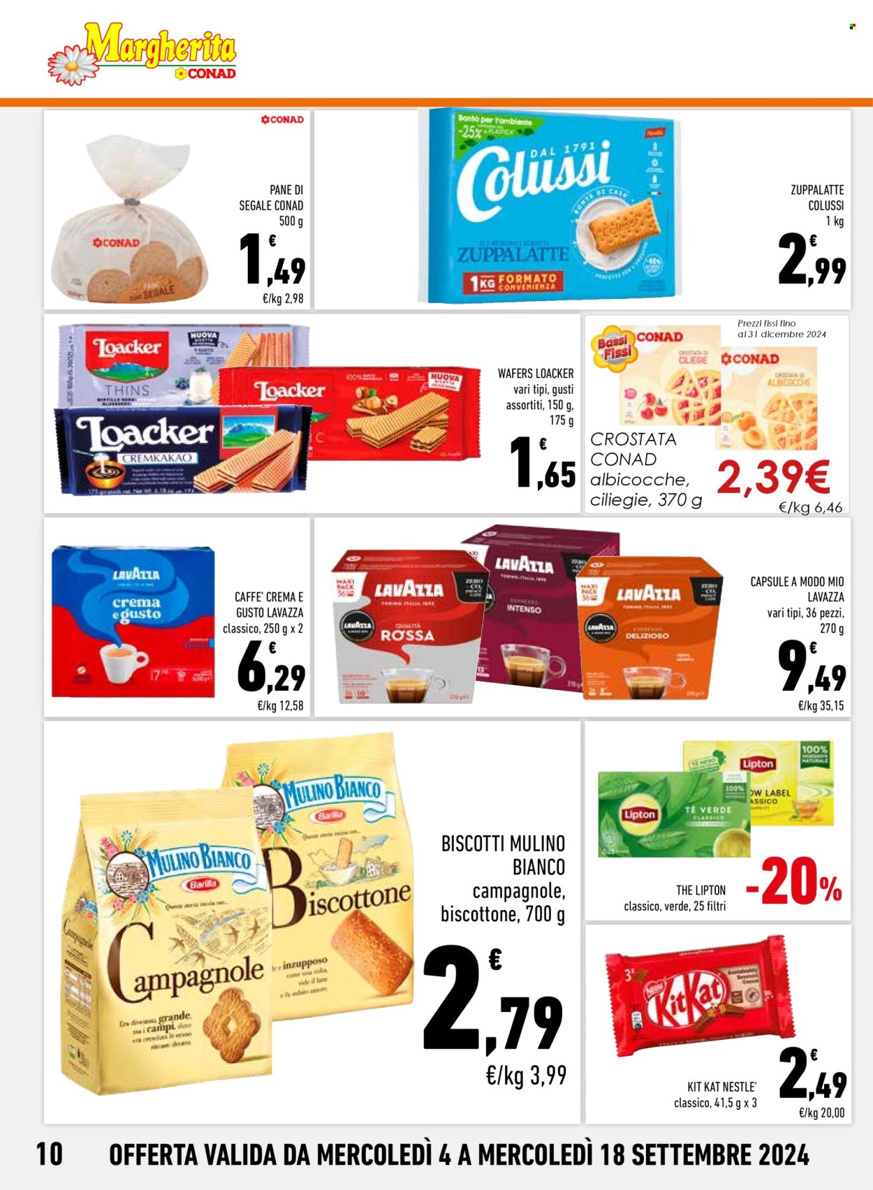 Leták Margherita Conad - 4.9.2024 - 18.9.2024. Strana 10