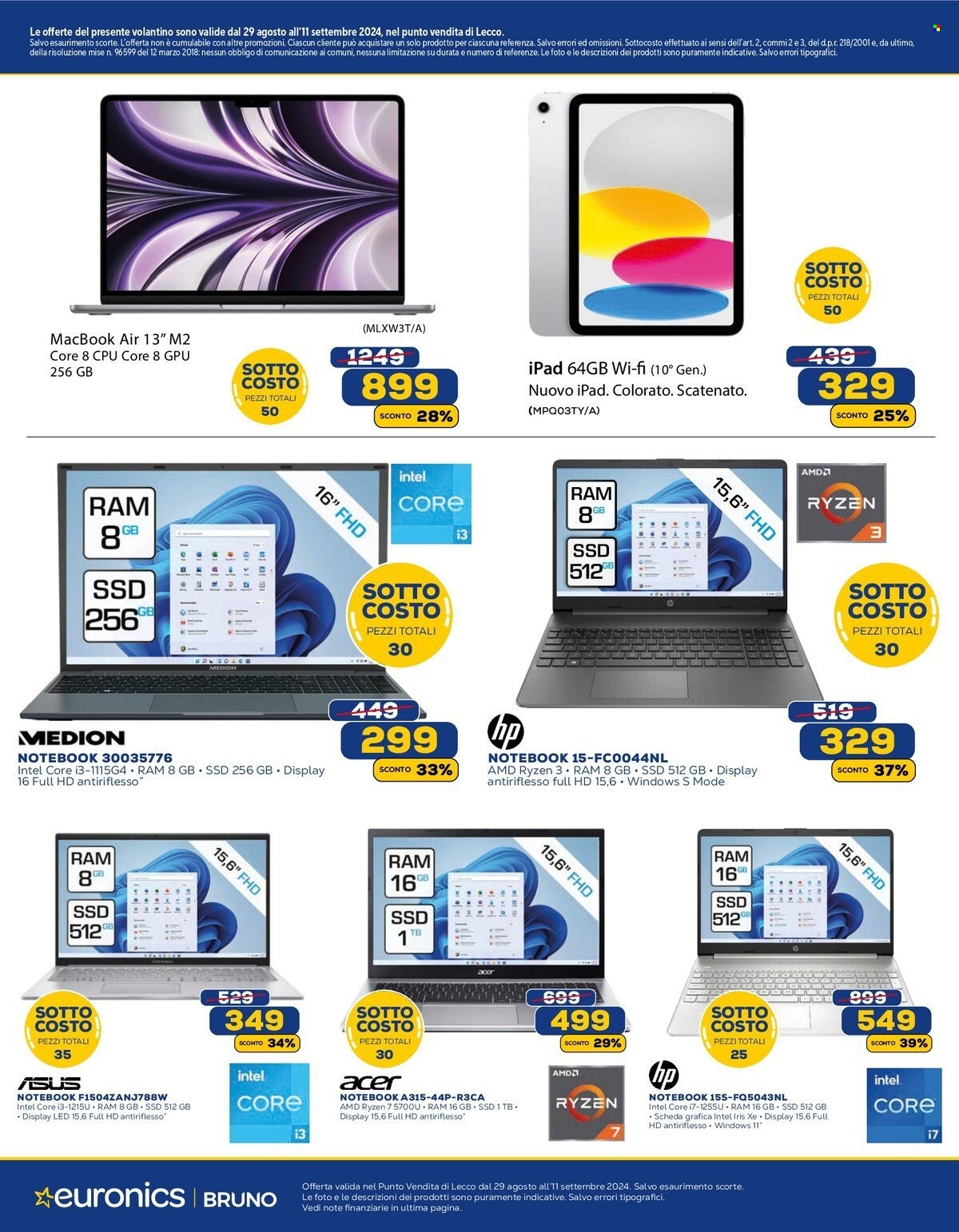 Volantino Euronics - 29/8/2024 - 11/9/2024. Pagina 4