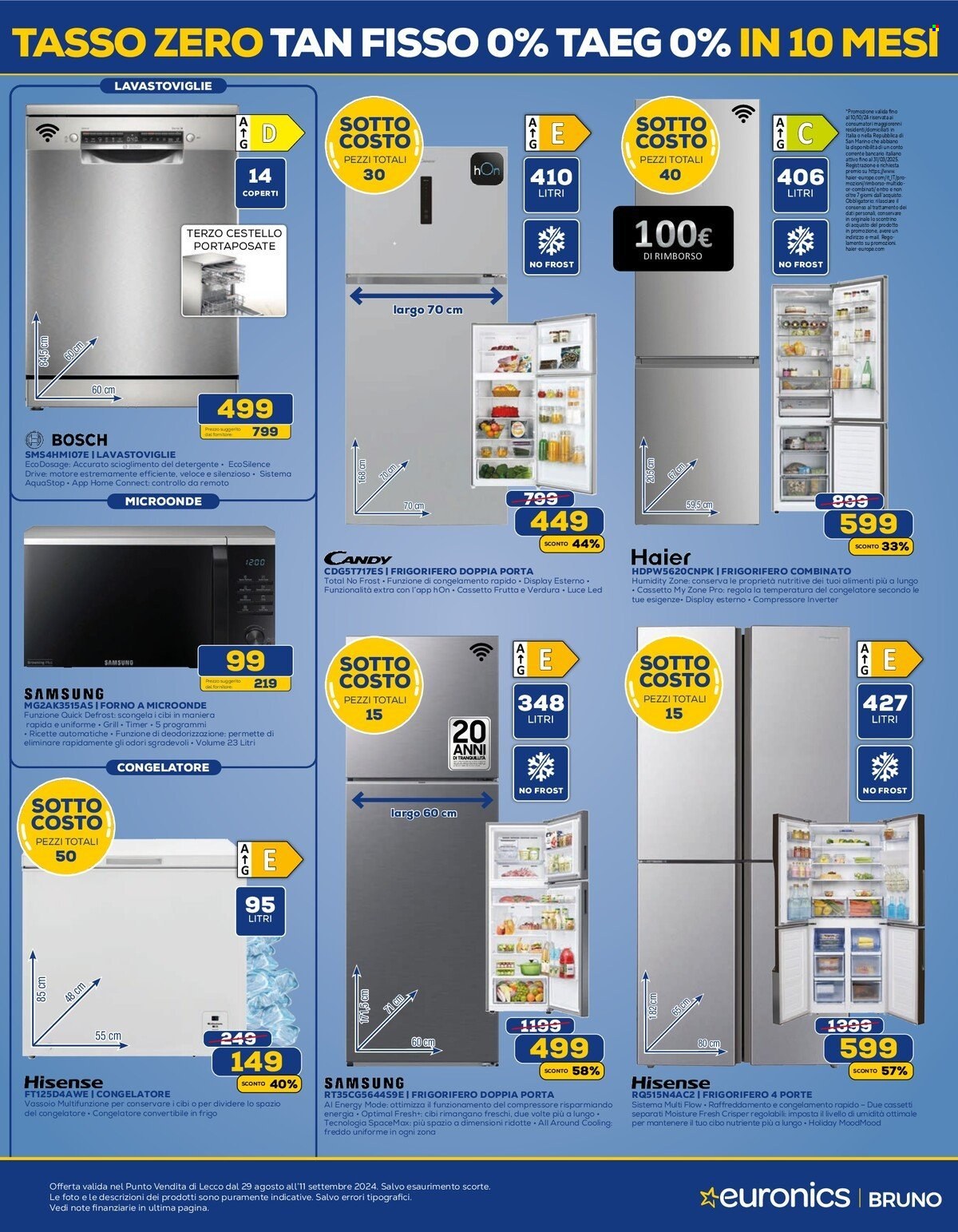Volantino Euronics - 29/8/2024 - 11/9/2024. Pagina 9