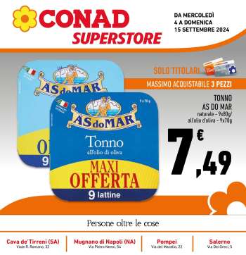 Volantino Conad Superstore - 4/9/2024 - 15/9/2024.