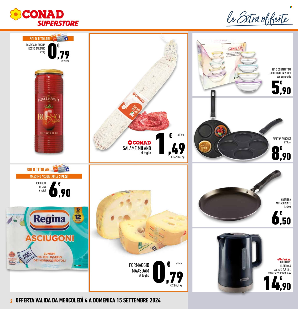 Leták Conad Superstore - 4.9.2024 - 15.9.2024. Strana 2