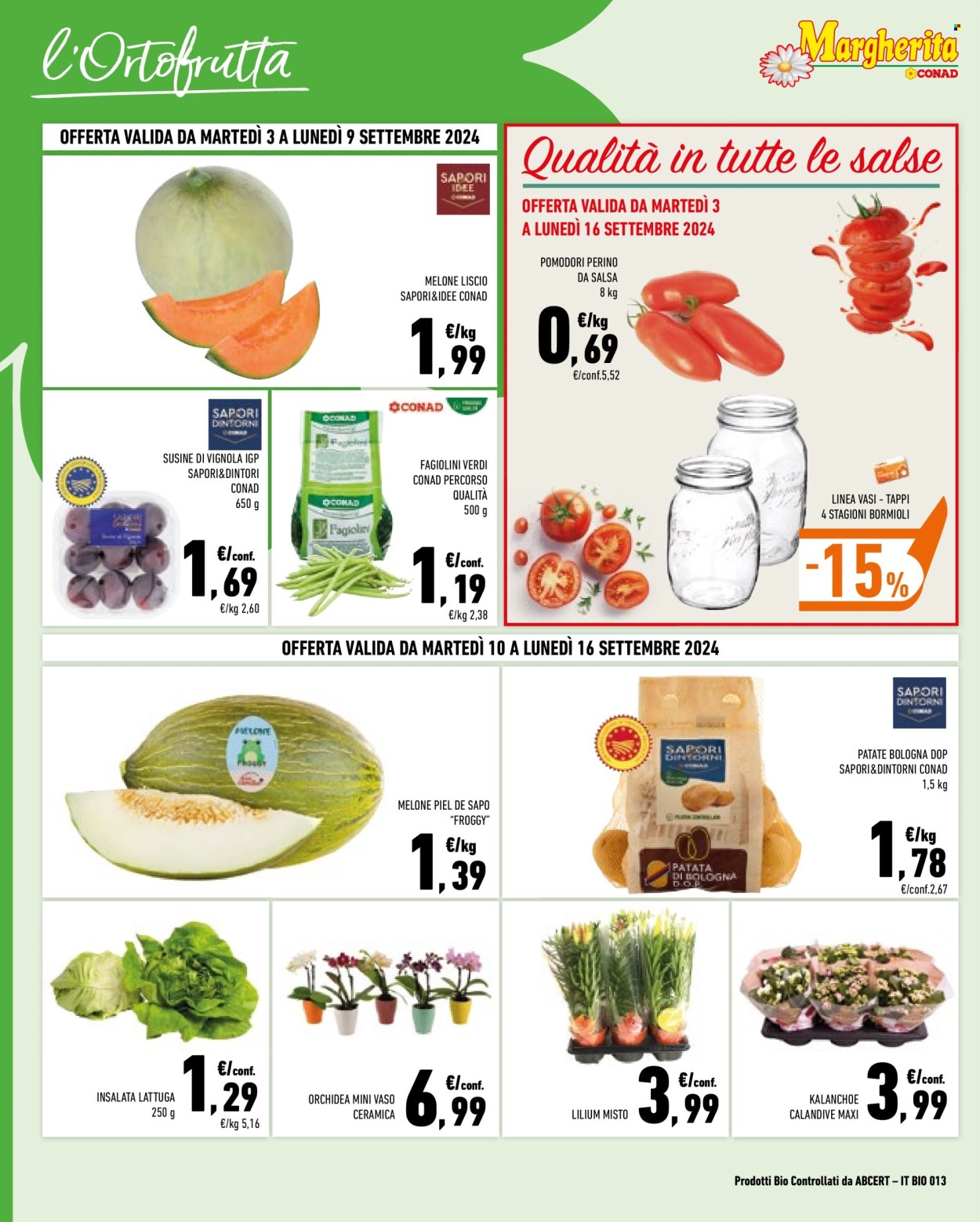 Leták Margherita Conad - 3.9.2024 - 16.9.2024. Strana 2