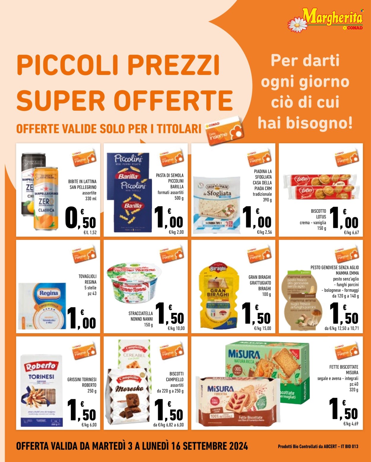 Volantino Margherita Conad - 3/9/2024 - 16/9/2024. Pagina 4