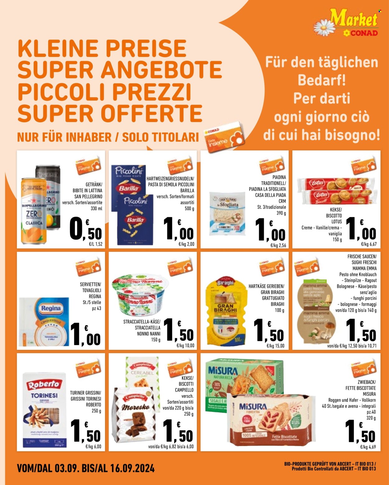 Leták Market Conad - 3.9.2024 - 16.9.2024. Strana 4