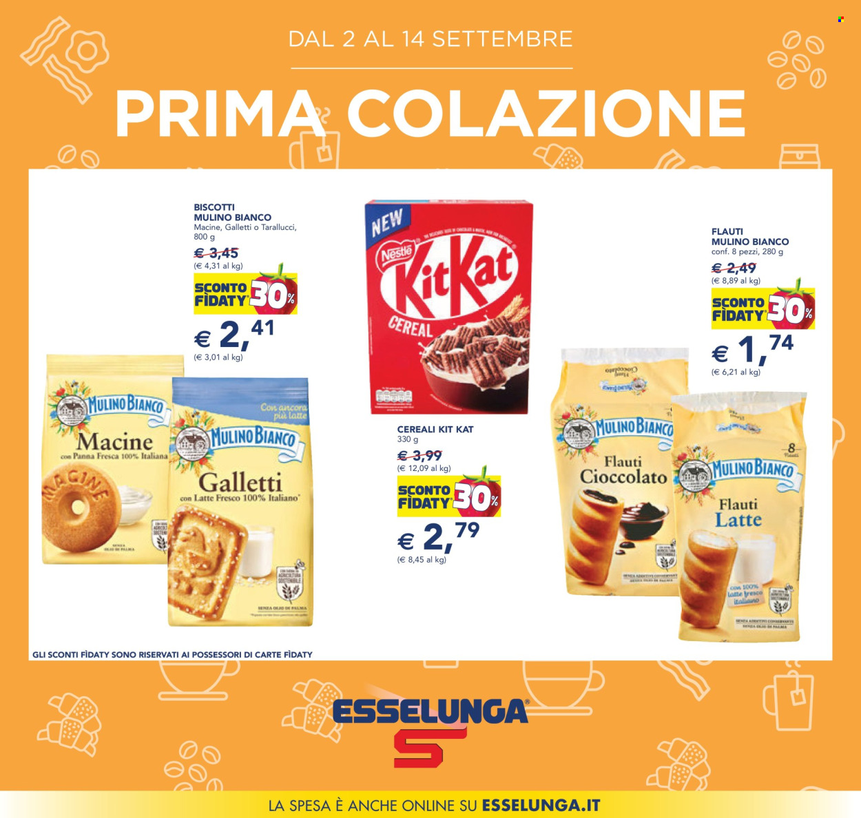 Volantino Esselunga - 2/9/2024 - 14/9/2024. Pagina 1